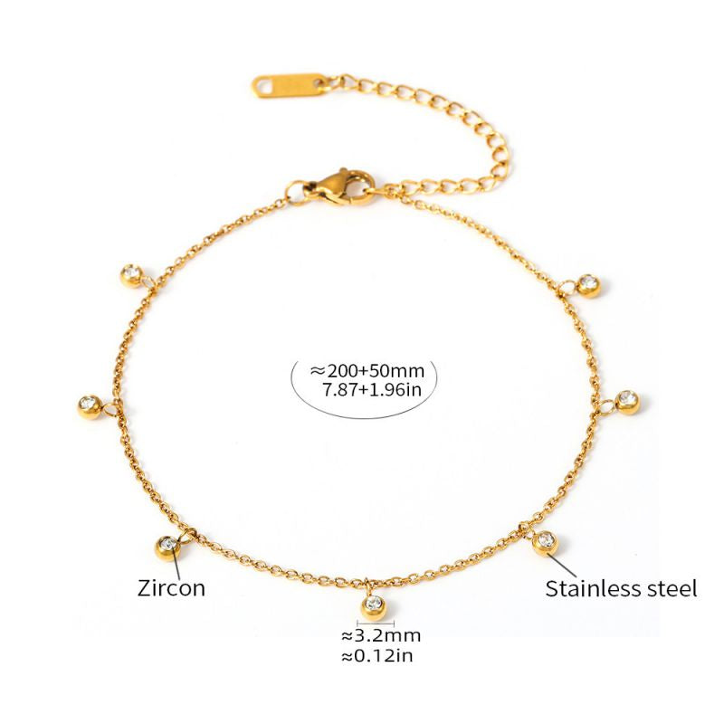 Sparkle Drops Anklet