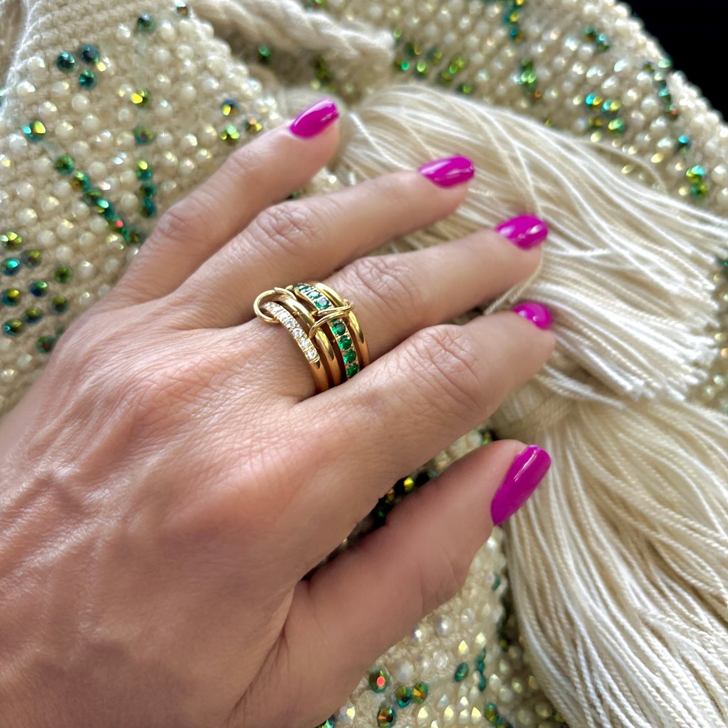 Green Ring Set