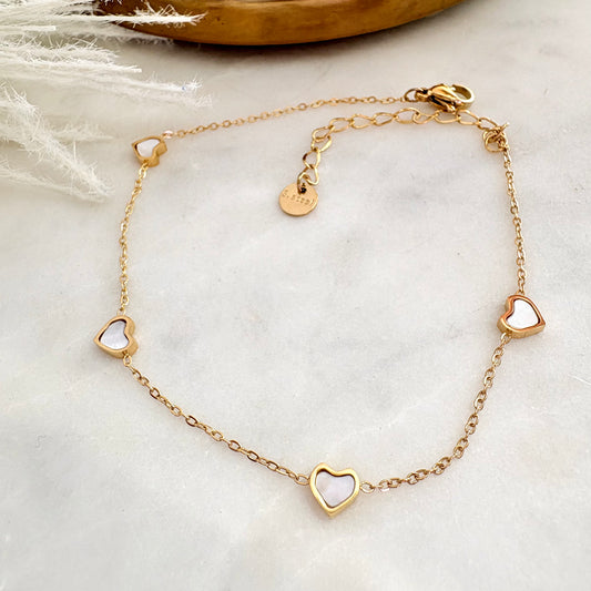 Beach Heart Anklet