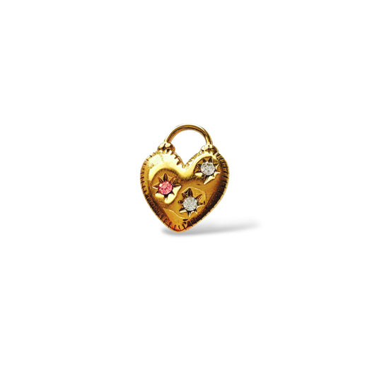Heart Zircon Charm
